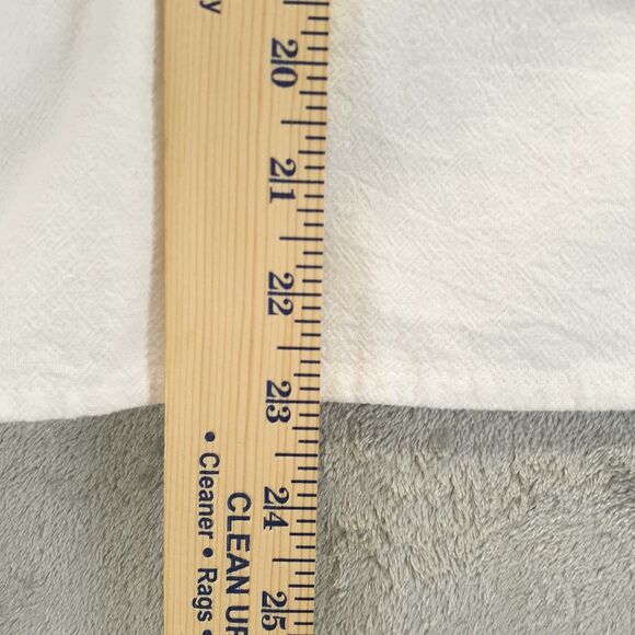 Faherty Women Sz S Cream Naomi 100% Organic Cotton Embroidered Peasant Blouse - Picture 5 of 10